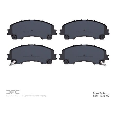 Dynamic Friction Co DFC 3000 Ceramic Brake Pads - Dynamic Friction Company 1310-1736-00 1310-1736-00